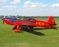 G-BLVK @ EGSV - Colourful visitor - by keith sowter