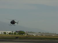 N98593 @ POC - Slowing to turn left, south towards fenced pad