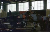 XX723 @ WTN - Jaguar GR.1 of 54 Squadron in a hanger display at the 1978 Waddington Airshow. - by Peter Nicholson