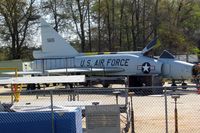 56-1115 @ WRB - F-102 in restoration area at Museum of Aviation, Robins AFB - by Timothy Aanerud