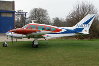 N4173T @ EGTC - Cessna 320D at Cranfield - by Terry Fletcher