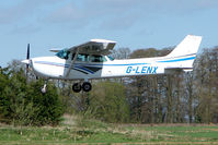 G-LENX @ EGBT - Cessna 172N landing at Turweston - by Terry Fletcher