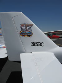 N69BC @ SZP - 1987 Bingham SHA-GLASAIR, Lycoming IO-320, tail logo - by Doug Robertson