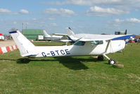 G-BTCE @ EGTN - Cessna 152 at Enstone North - by Terry Fletcher