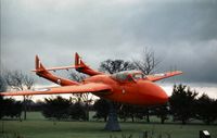 XD382 @ EGOS - Vampire T.11 XD 382 was a gate guardian at RAF Shawbury in 1972. - by Peter Nicholson