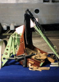 MK356 @ EGUD - SEAT WITH MOUNTING BRACKET AND LEVER FOR RAISING AND LOWERING.RAF ABINGDON EARLY 90'S - by BIKE PILOT