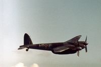 G-ASKH @ YEO - The Rolls-Royce Mosquito T.3 in action at the 1977 RNAS Yeovilton Air Day. - by Peter Nicholson