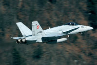 J-5016 @ LSMM - Low through the Meiringen valley after take off. - by Joop de Groot