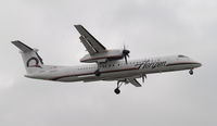 N409QX @ KLAX - Landing 24R at LAX