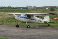 G-AKVM @ EGCF - Cessna 120 at Sandtoft - by Terry Fletcher