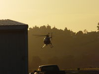 N108PP @ POC - Taking off into the sunset for patrol - by Helicopterfriend