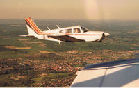 G-AWBC - Poor quality but probably earliest picture, taken in 1984 over Hampshire. - by Graham Furneaux