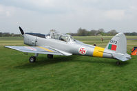 G-CBJG @ EGBO - DHC-1 Chipmunk in Portuguese AF colours at Wolverhampton 2009 Easter Fly-In day - by Terry Fletcher