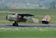 G-BUDL @ EGBO - 1943 Auster 3 carried Serials NX 534 at Wolverhampton 2009 Easter Fly-In day - by Terry Fletcher