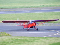 G-AJAE @ EGBO - arriving at the Easter Wings and Wheels Charity fly in, at Halfpenny Green - by Chris Hall