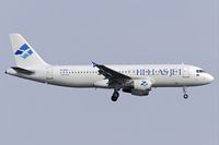 SX-BVK @ EDDF - Hellas Jet A320 about to touchdown at EDDF - by FBE