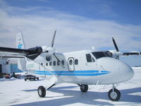 C-GNQY @ CYYR - Parked at Air Labrador Terminal ( New Paint Job ) - by Frank Bailey