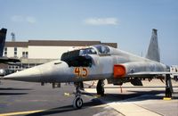 74-1545 @ MHZ - F-5E Tiger II of 527 Tactical Fighter Training Aggressor Squadron at the 1984 RAF Mildenhall Air Fete. - by Peter Nicholson