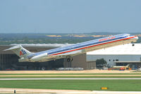 N76202 @ KSAT - AA MD83 during takeoff - by FBE