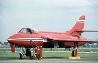 G-HUNT @ MHZ - Ex Royal Danish Air Force Hunter F.51 at the 1980 RAF Mildenhall Air Fete. - by Peter Nicholson