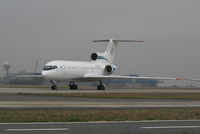UP-Y4206 @ EBBR - parked on General Aviation apron (Abelag) _ foggy day