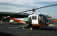 N1190W @ 5NY9 - Bell 47J-2A Ranger of Island Helicopters at Roosevelt Heliport, Long Island in the Summer of 1976. - by Peter Nicholson