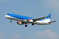 G-MEDN @ EGLL - BMI A321 on approach to London Heathrow - by Terry Fletcher