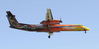 N425QX @ KLAX - Landing 24R at LAX