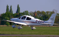 D-ESVC @ EDAD - A beautiful CIRRUS SR 20 is leaving Dessau airfield - by Holger Zengler