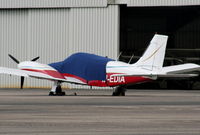 M-EDIA @ EGGP - Piper PA-34-200T Seneca II,  previous ID  G-TAIR - by Chris Hall