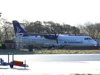 EI-SLG @ EGPH - ATR-72 from Air contractors,at EDI under going maintenance - by Mike stanners