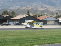 N1016L @ SZP - 1973 Bellanca 7ECA CITABRIA, Lycoming O-235 115 Hp, external belly tank-82 gallons usable, landing roll Rwy 22 - by Doug Robertson