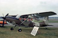 I-AFRI @ FAB - SM.1019B on display at the 1978 Farnborough Airshow. - by Peter Nicholson