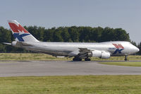 9G-MKL @ ELLX - Mike Kruger Airlines B747-2R7F/SCD turns into RW24 at Findel - by FBE
