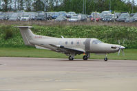 LX-JFQ @ EGGW - Pilatus PC12 at Luton - by Terry Fletcher