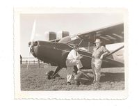N1327H @ CNU - Aeronca Dealer A.W. Mee and owner of A/C John C. Jensen of Chanute, Kansas - by robertfinch
