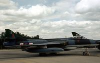 XK138 @ GREENHAM - Hunter FGA.9 of 79 Squadron at the 1976 Intnl Air Tattoo at RAF Greenham Common. - by Peter Nicholson