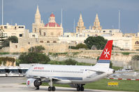 9H-AEI @ LMML - Arriving in Malta. - by Andrew Simpson