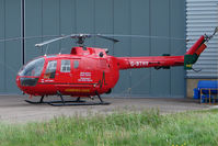 G-BTHV @ EGBJ - Bolkow Bo105DBS-4 at Gloucestershire Staverton - by Terry Fletcher