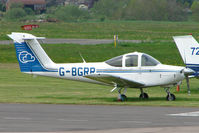 G-BGRR @ EGBJ - Piper Tomahawk at Staverton - by Terry Fletcher
