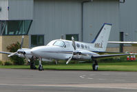 N96JL @ EGBJ - Cessna 421C at Staverton - by Terry Fletcher
