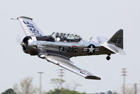 N22NA @ LFI - Bill Leff performing in his 1946 North American T-6G Texan.