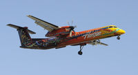 N425QX @ KLAX - Landing 24R at LAX