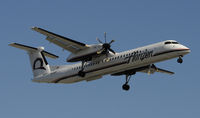 N429QX @ KLAX - Landing 24R at LAX - by Todd Royer