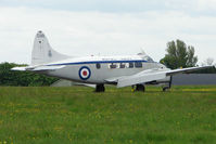 G-SDEV @ EGBP - 1956 DH104 Dove at Kemble on Great Vintage Flying Weekend - by Terry Fletcher