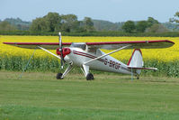 G-BRGF @ EGBW - Luscombe 8E at Wellesbourne - by Terry Fletcher
