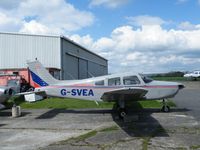 G-SVEA - PA-28 seen at Little Staughton - by Simon Palmer