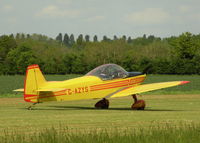 G-AZYS - JUST LANDED RWY 07 BRIMPTON FLY-IN - by BIKE PILOT