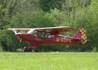 G-SUPA @ EGHP - GREAT LOOKING SUPER CUB ABOUT TO TOUCH DOWN ON RWY 08 - by BIKE PILOT