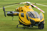 G-GMPX @ EGCB - Greater Manchester Police helicopter at the Barton Fly-in and Open Day - by Chris Hall